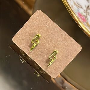Lightening Bolt Stud Earrings